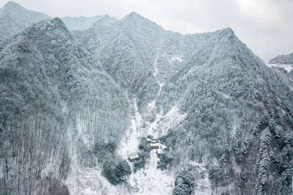 甘肅康縣：雪中美麗鄉村