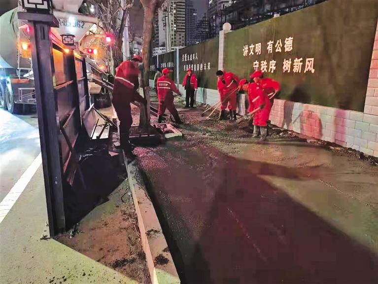 蘭州市對東方紅廣場周邊道路進行改造提升