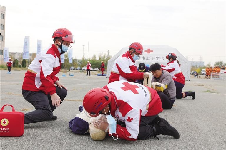 甘肅省紅十字會組織地震災害應急救援綜合演練