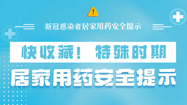 海報|快收藏！特殊時期，居家用藥安全提示→