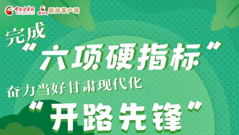 圖解|完成“六項硬指標”奮力當好甘肅現代化“開路先鋒”