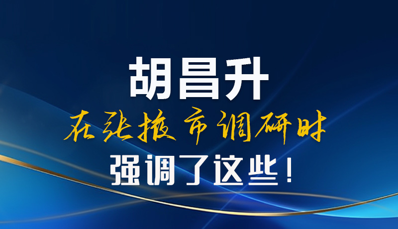 【甘快看】圖解|胡昌升在張掖市調研時強調了這些！